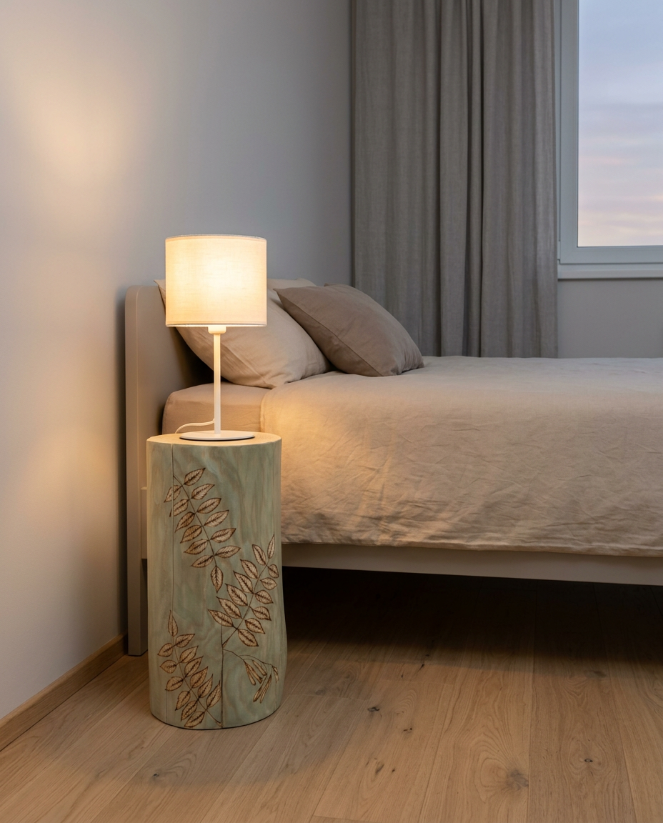 špalek s jasanovým špalkem